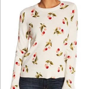 Joie cherry sweater cashmere